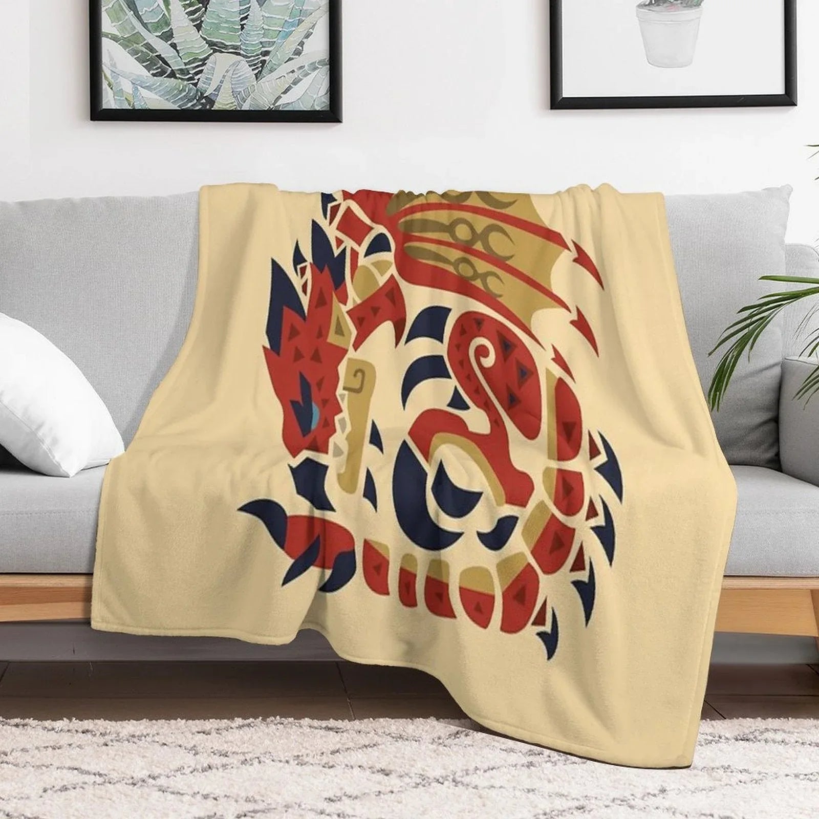 Rathalos Throw Blanket