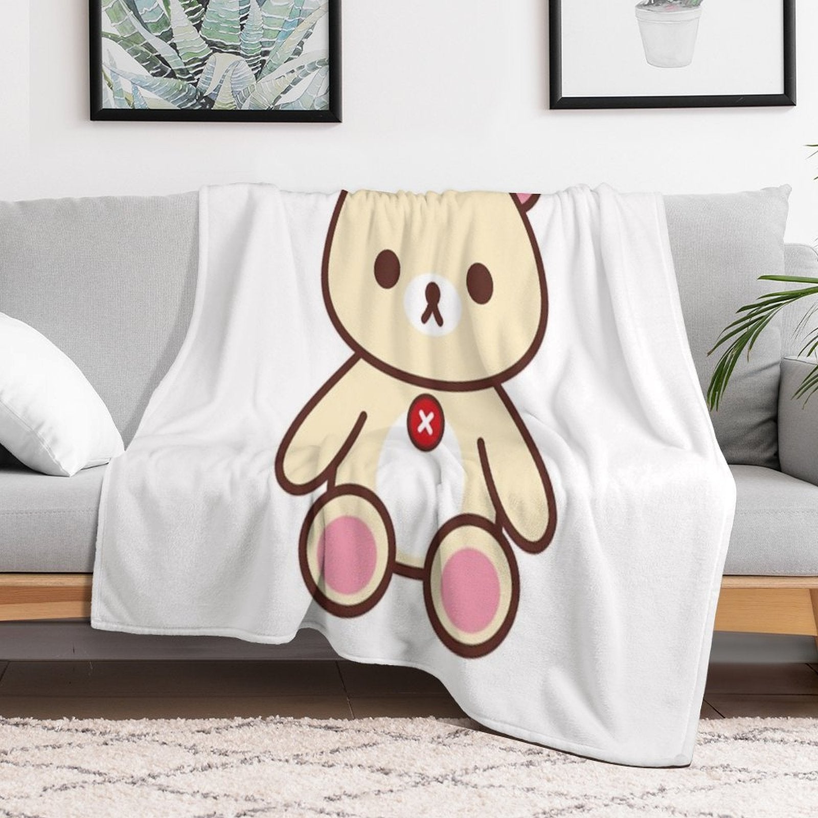 Rilakkuma Korilakkuma__ Quick-dry Throw Blanket