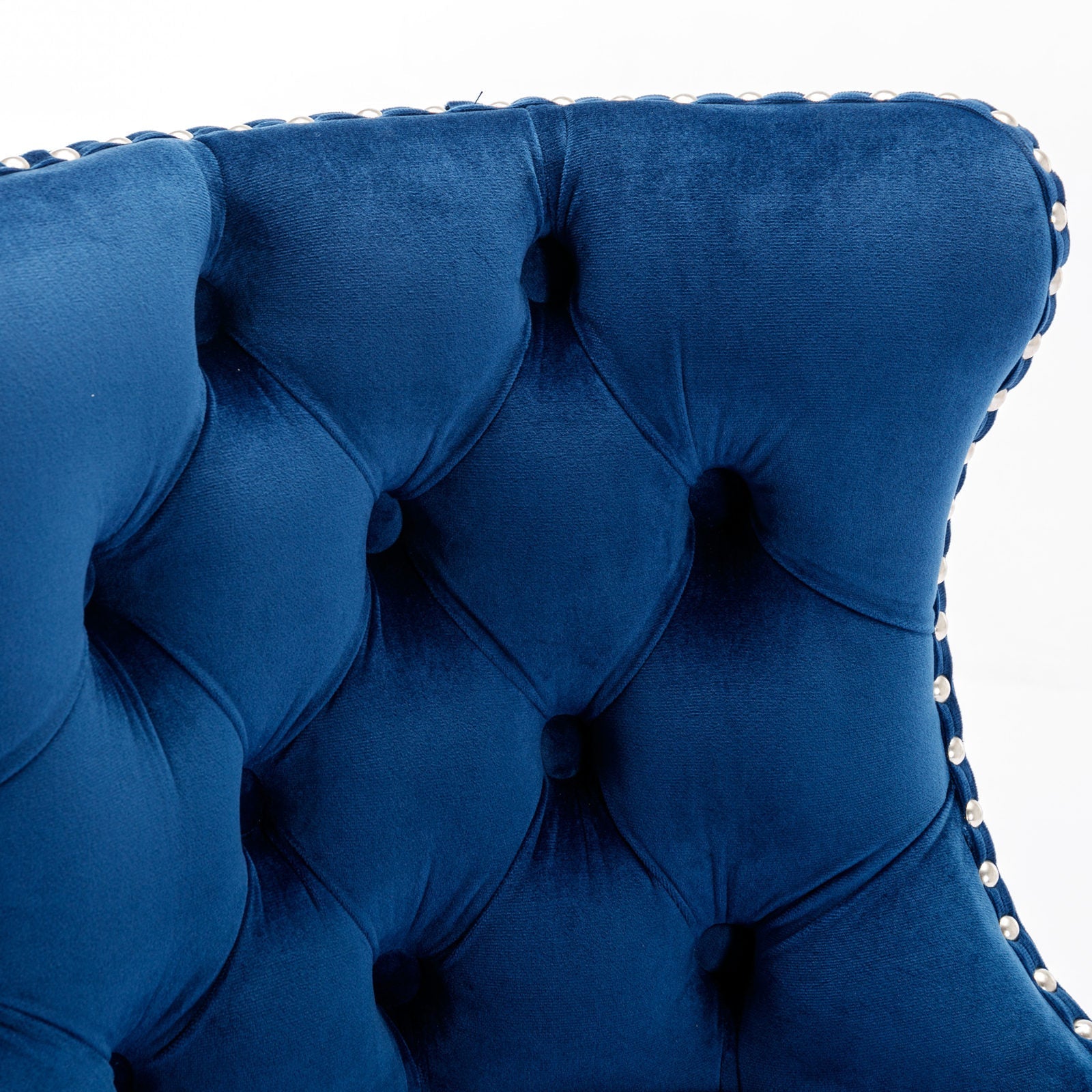 Modern Swivel Velvet Adjustable Height Upholstered Tufted Bar Stools with Backs