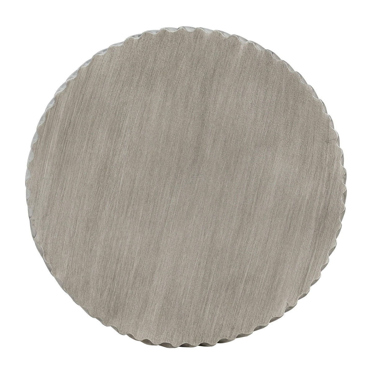 Outdoor MGO Concrete Hourglass Side Table with Spiral Pattern