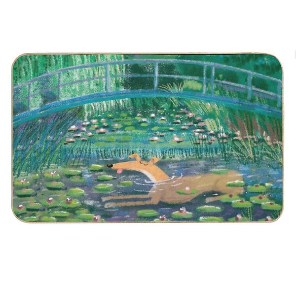 Greympressionism Bath Mat