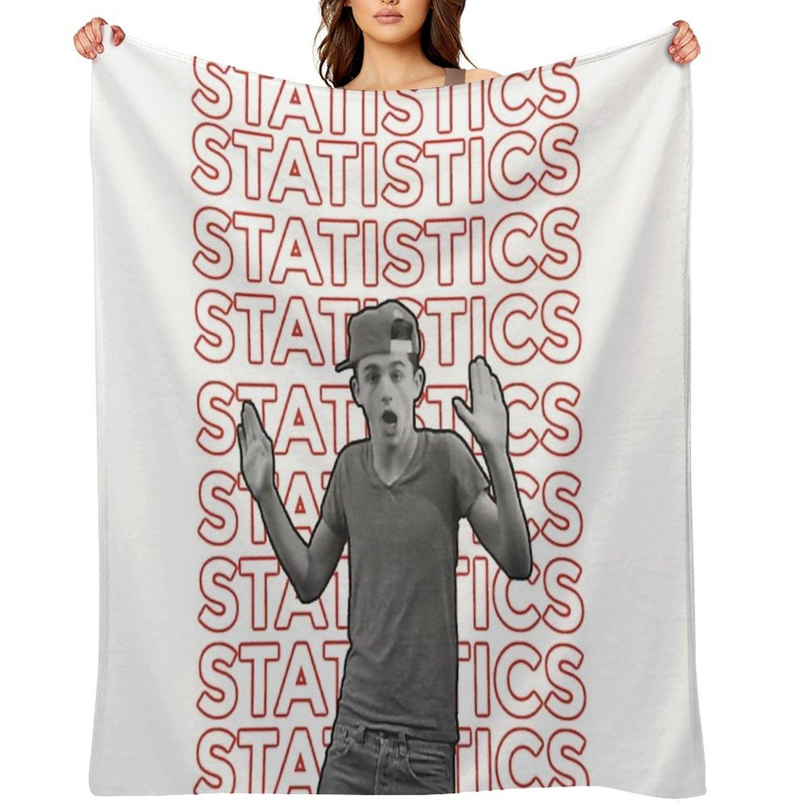 Timothée Chalamet Statistics Throw Blanket