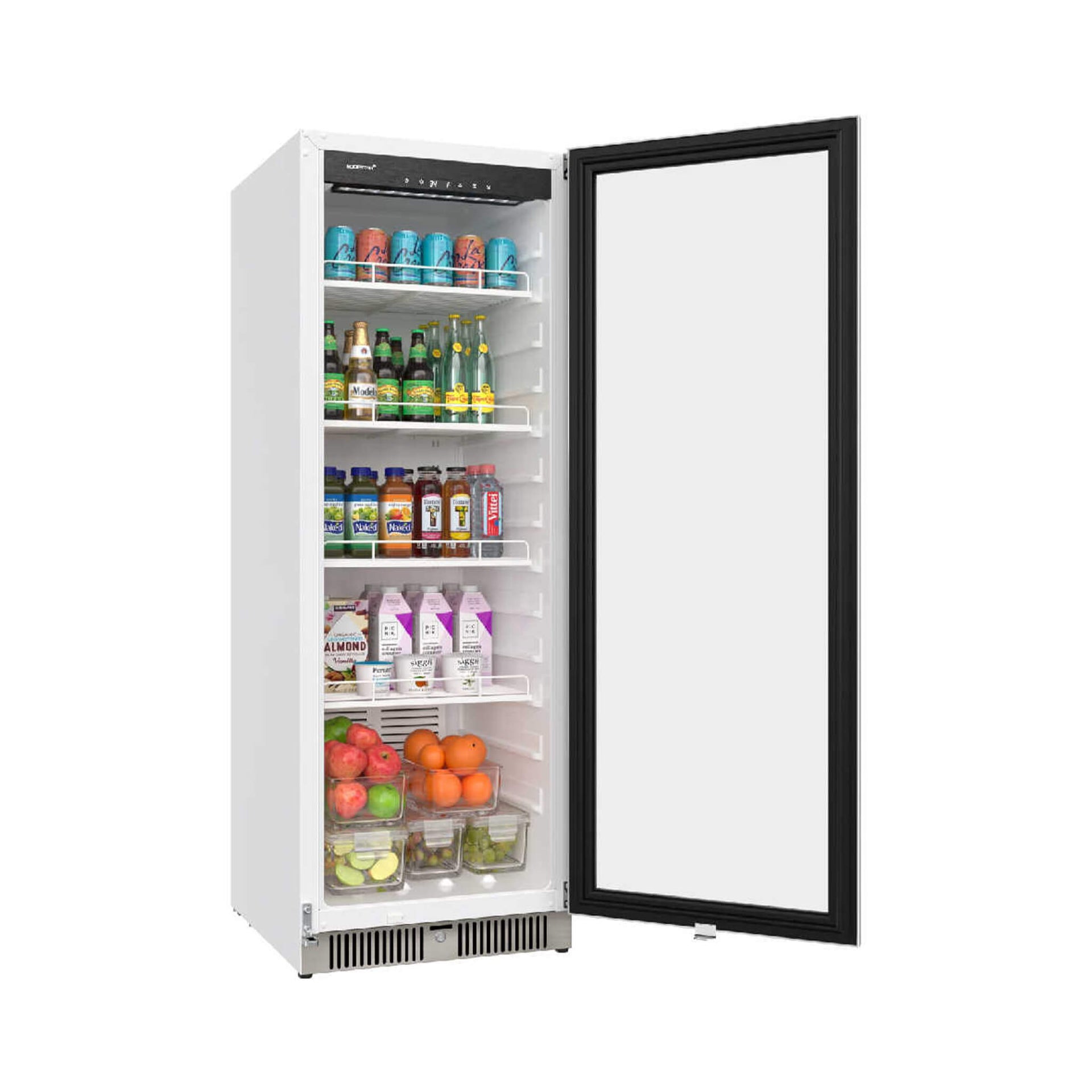 Edgestar 10.1 Cubic Feet Commercial Beverage Merchandiser With Temperature Alarm and Reversible Door, 22