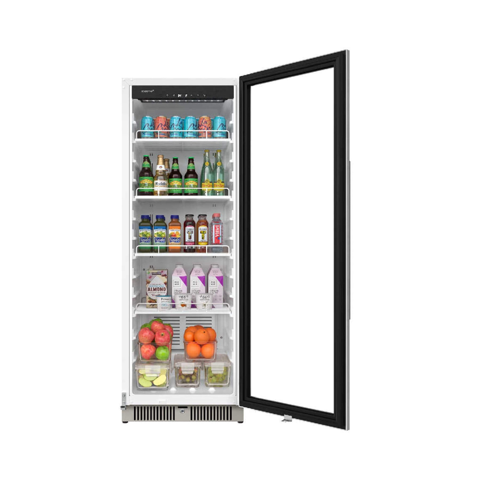 Edgestar 10.1 Cubic Feet Commercial Beverage Merchandiser With Temperature Alarm and Reversible Door, 22