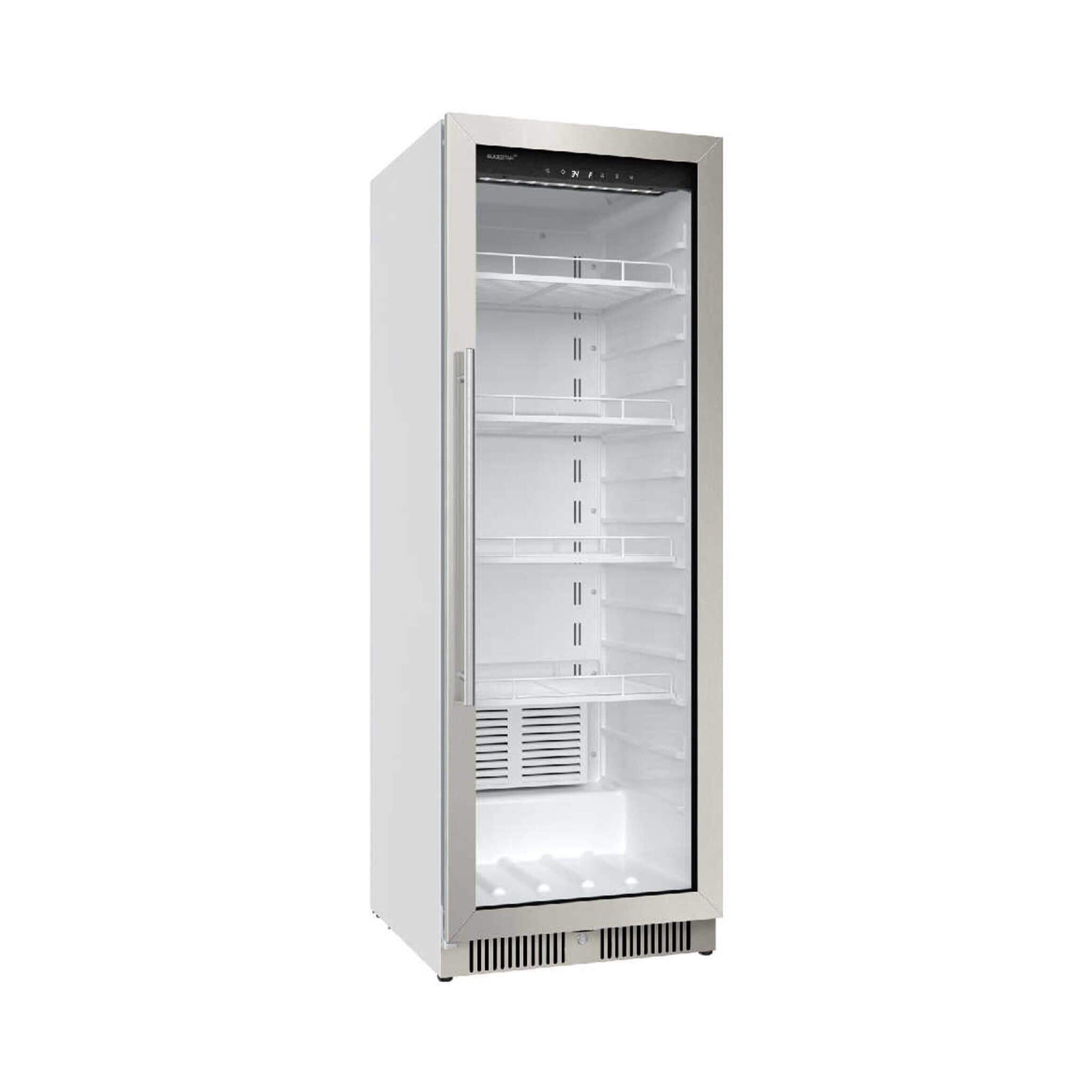 Edgestar 10.1 Cubic Feet Commercial Beverage Merchandiser With Temperature Alarm and Reversible Door, 22