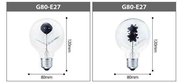 Edison Bulb Indoor Night Light Rose  Flower  Holiday Christmas Wedding Decor Bulbs High Brightness Daylight White Antique LED Filament Bulbs For Home Decor Party