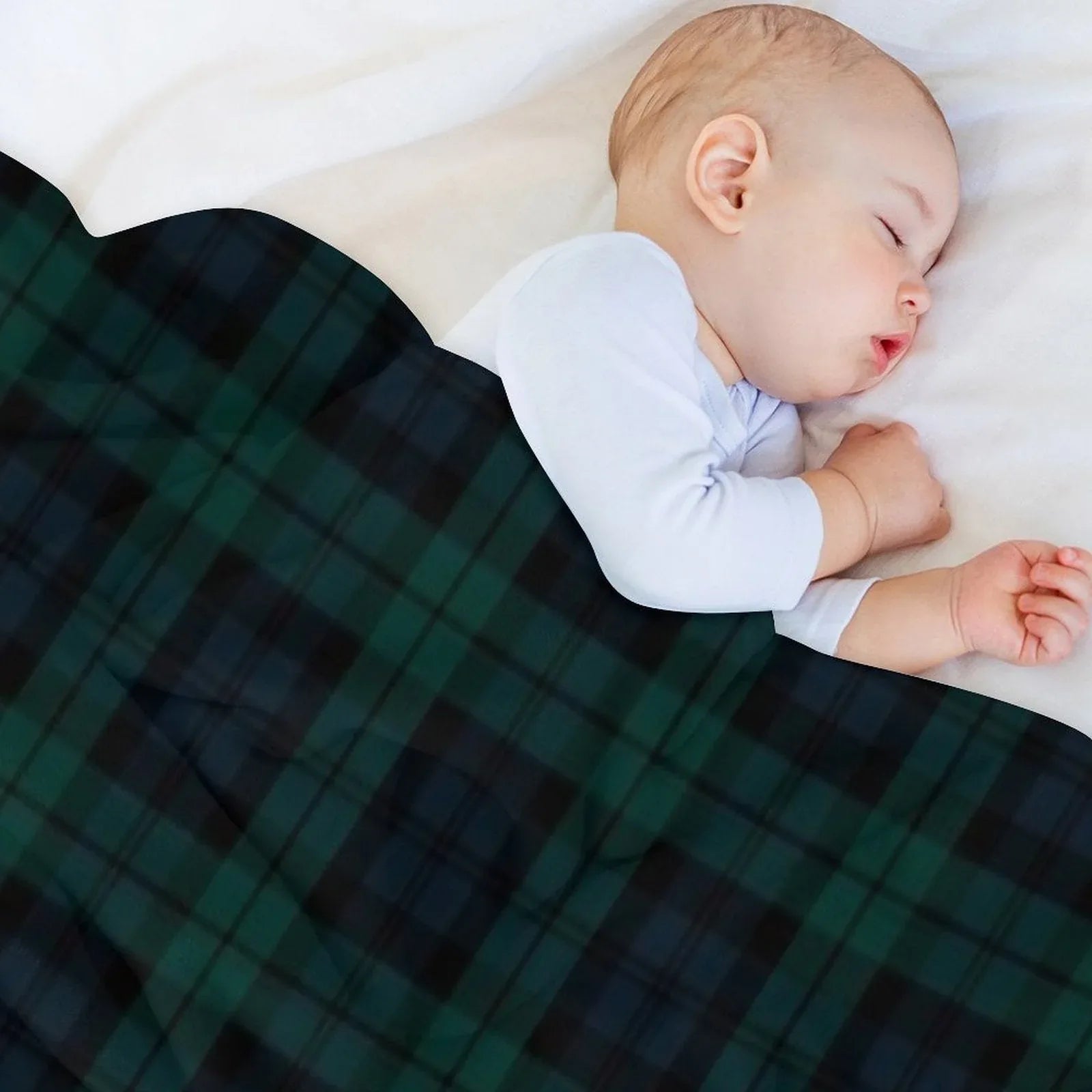 Black Watch Tartan Plaid Pattern Throw Blanket
