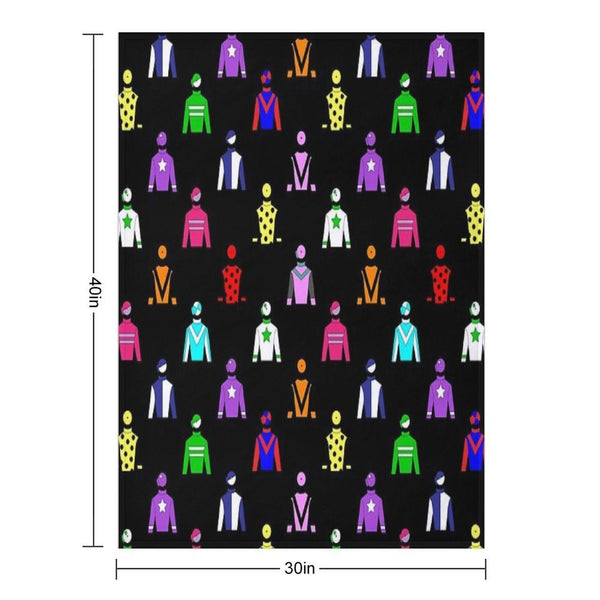 Horse Racing Jockey Silks Durable Throw Blanket