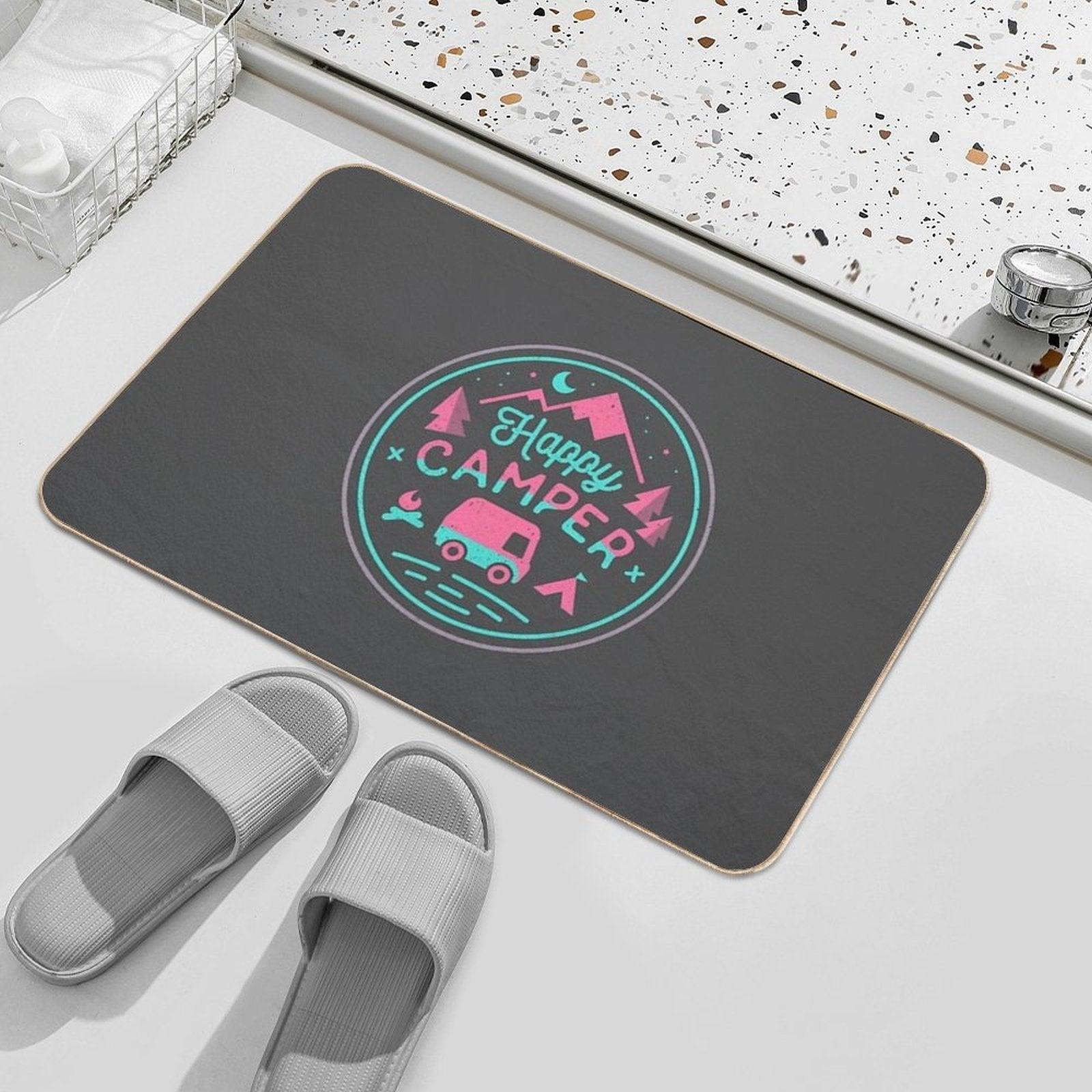 Happy Camper Soft-top  Long-Lasting Bath Mat