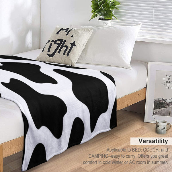 Cow Print All-season Throw Blanket