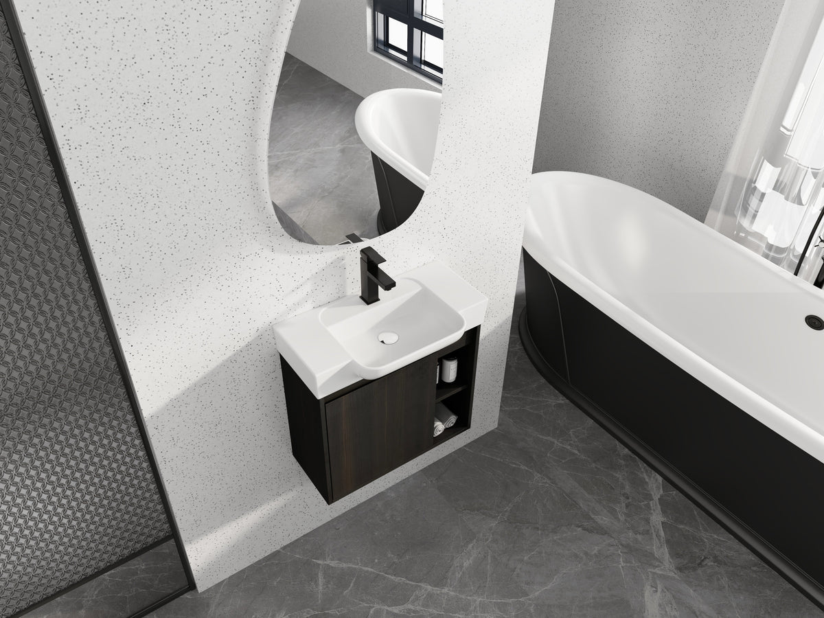 24'' Wall-Mounted Bathroom Vanity