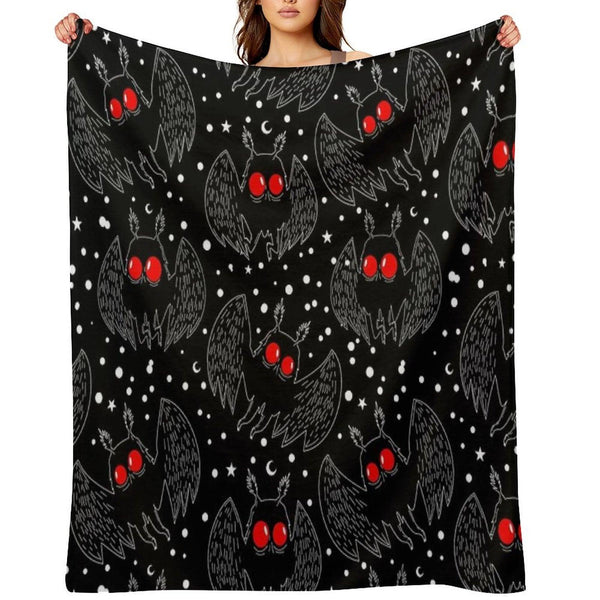Mothman Night Throw Blanket