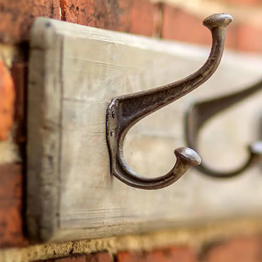 Rustic Recycled Pine Three Hooks Coat Rack