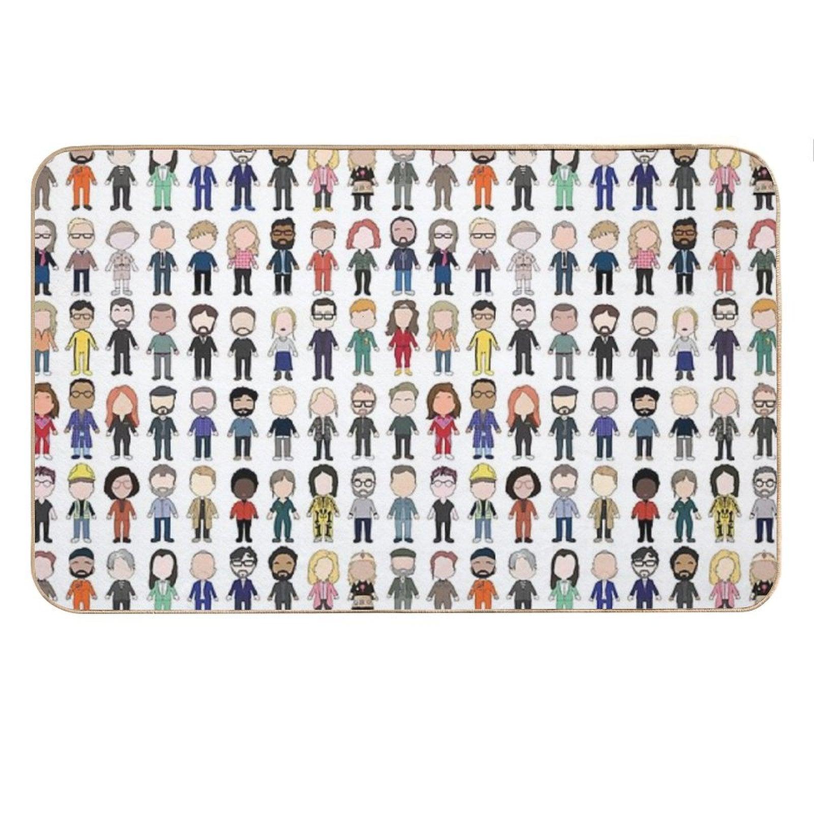 Cast Poster Taskmaster First Ten Series Bath Mat