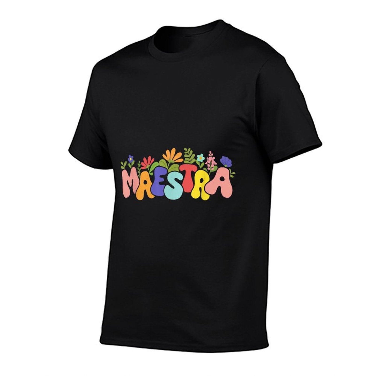 Floral Maestra Wildflower Spanish Teacher Bilingual Teacher T-Shirt