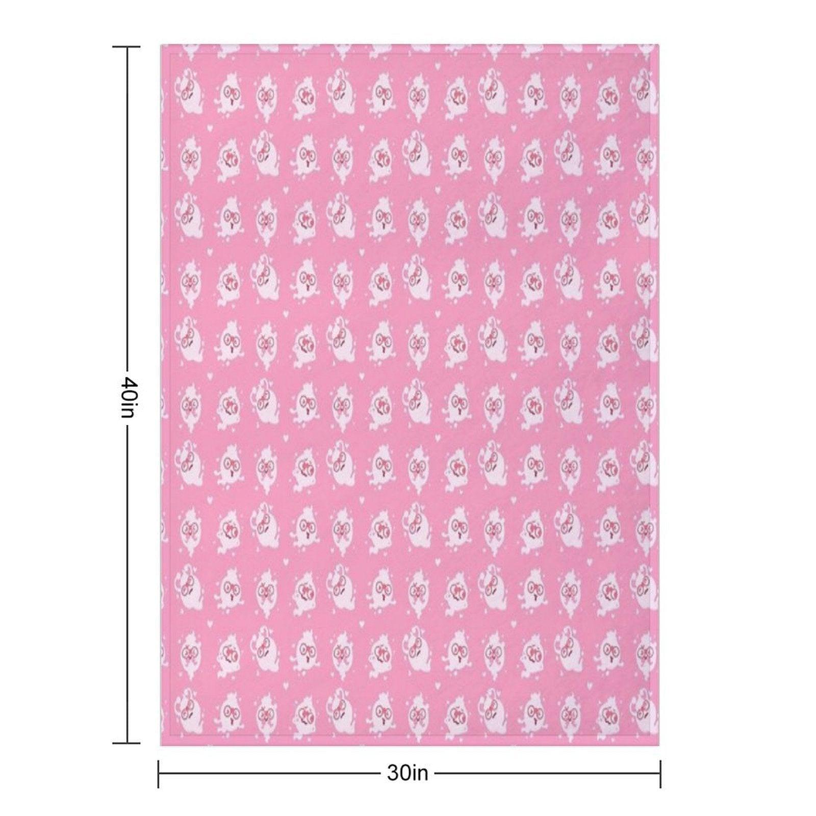 Whisper Colour Palette Pattern Valentines  Yo-Kai Watch Throw Blanket
