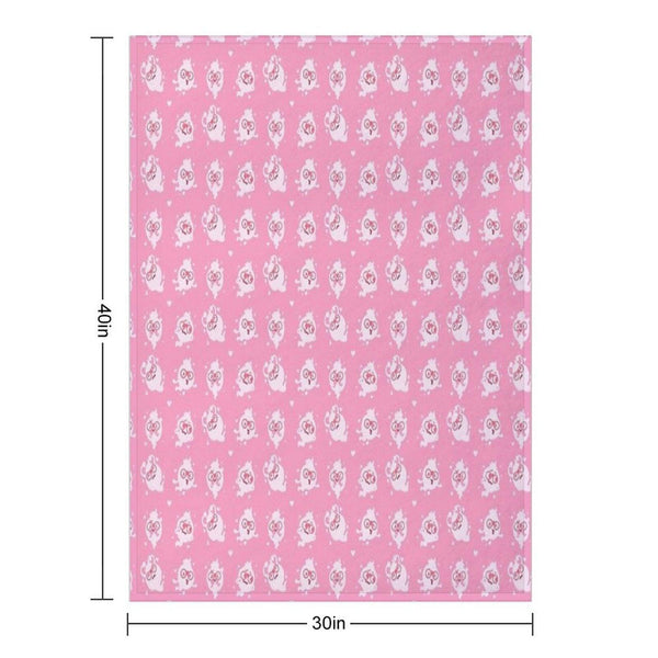 Whisper Colour Palette Pattern Valentines  Yo-Kai Watch Throw Blanket