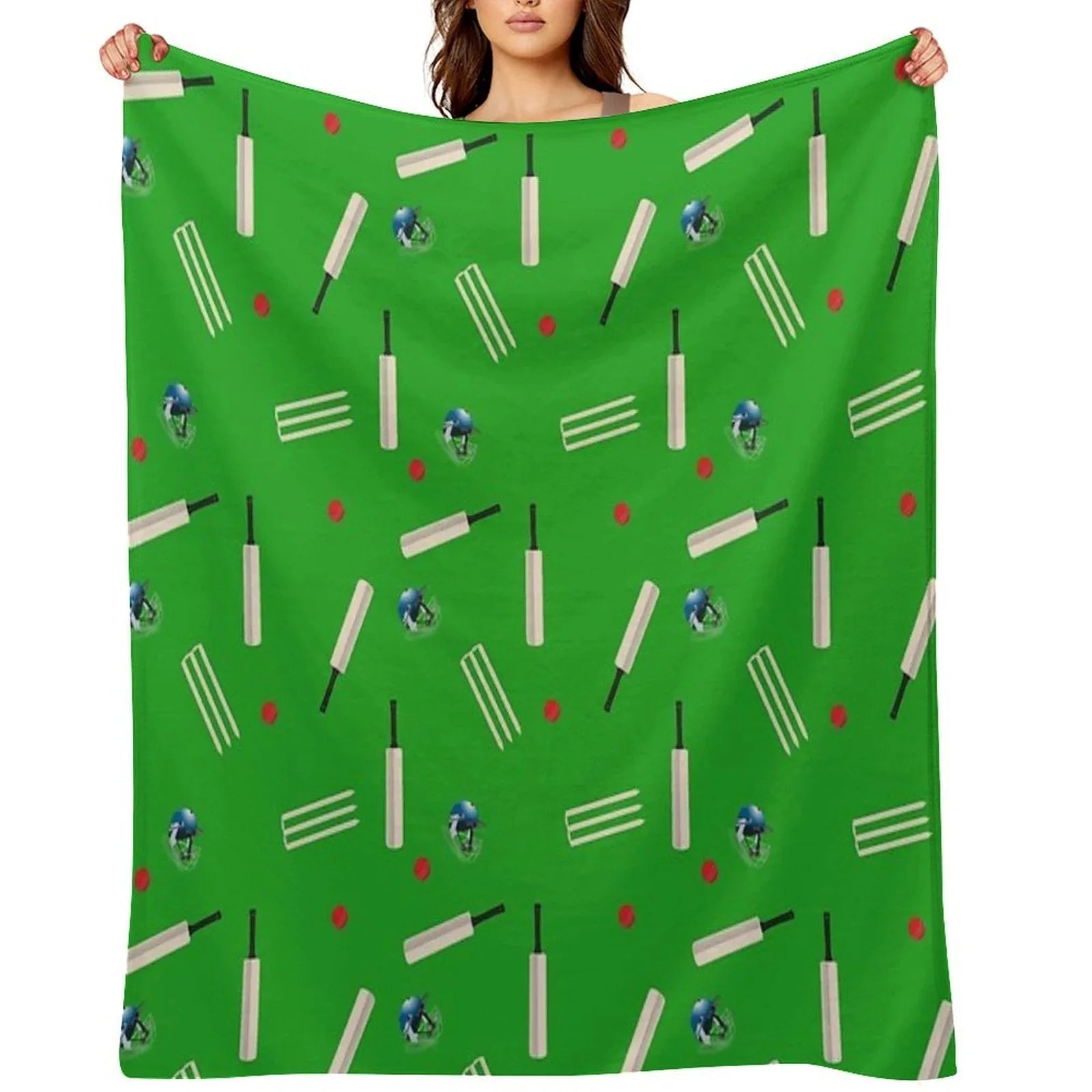 Cricket Pattern Throw Blanket