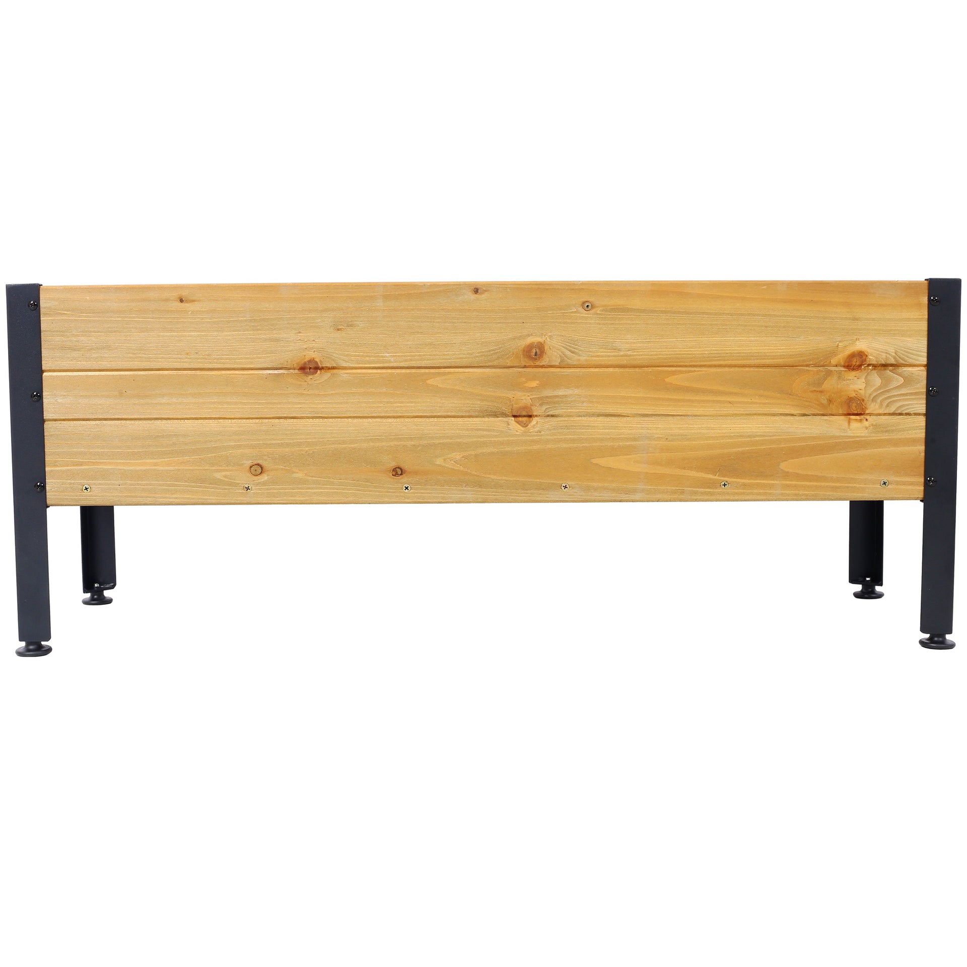 Wood Rectangular Garden Planter Box Raised Bed Outdoor