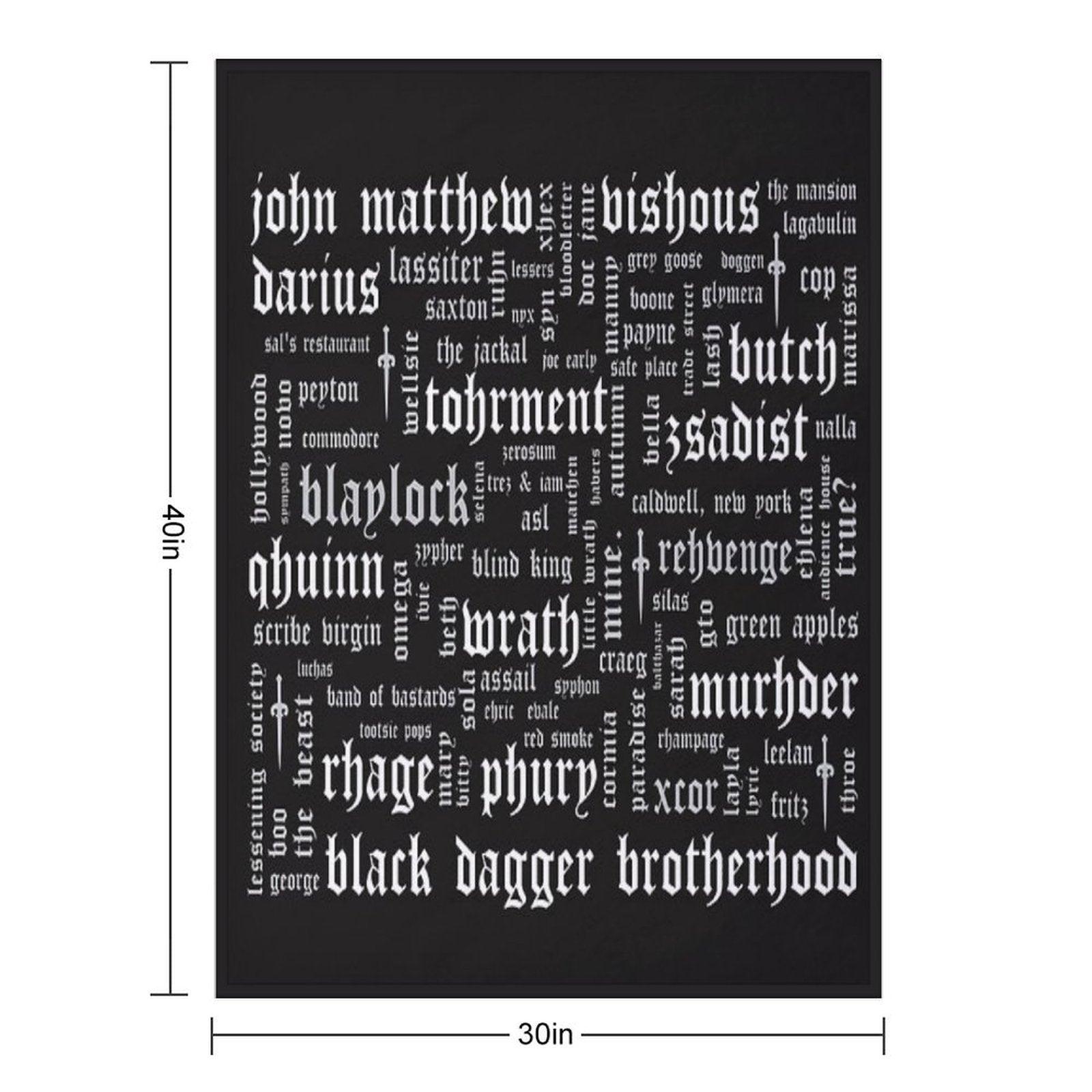 BDB Word Cloud Landscape - Updated Throw Blanket
