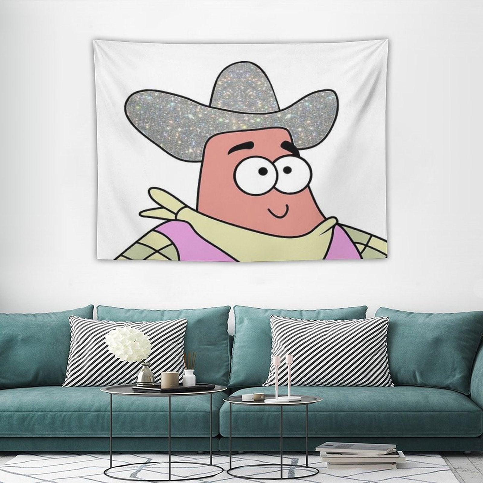 Yeehaw Patrick Star Tapestry