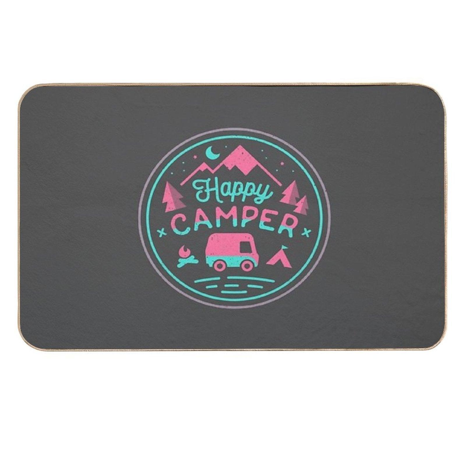Happy Camper Soft-top  Long-Lasting Bath Mat