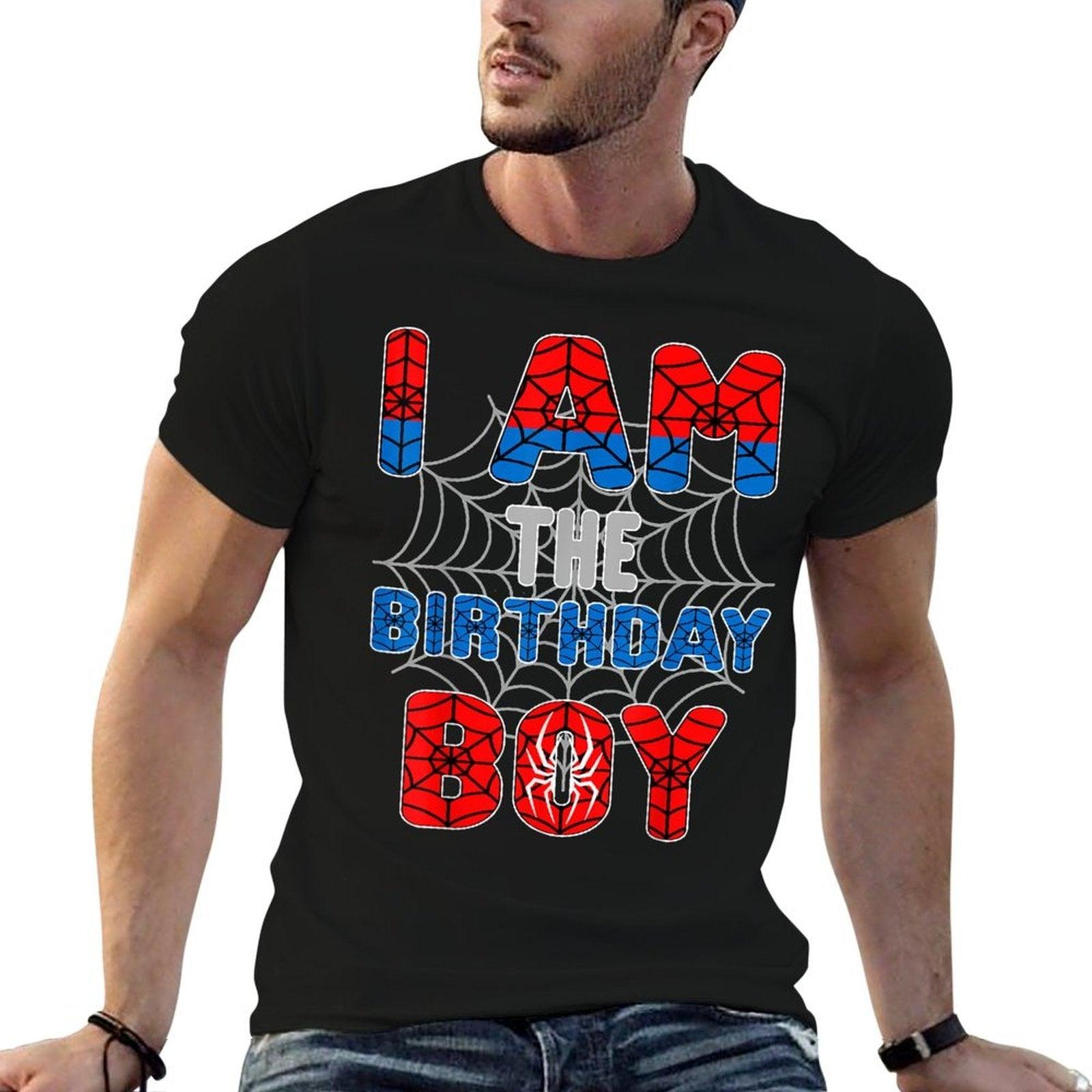 Spider Web Birthday Party I'm The Birthday Boy T-Shirt