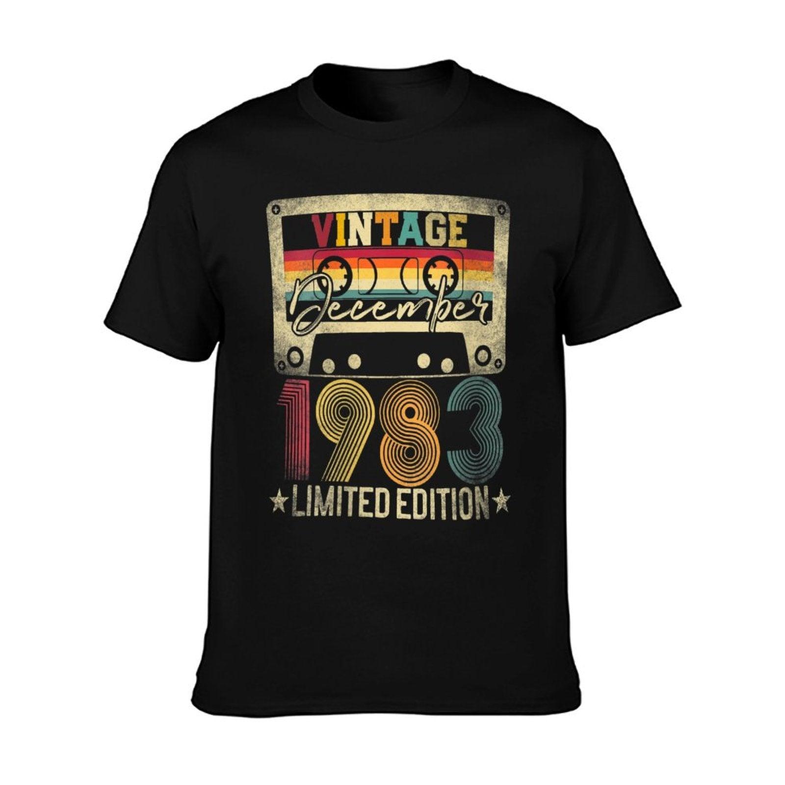 Womens December 1983 40th Birthday Gift Limited Edition Vintage  Oversized Silhouette T-Shirt
