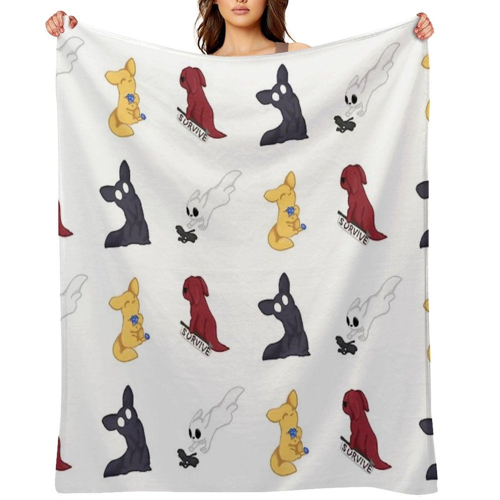 Rain World Slugcats Throw Blanket