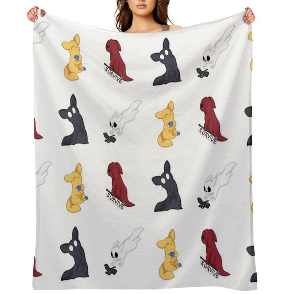 Rain World Slugcats Throw Blanket