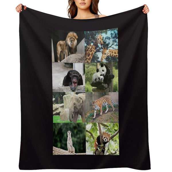 Columbus Zoo Anti-pilling Throw Blanket