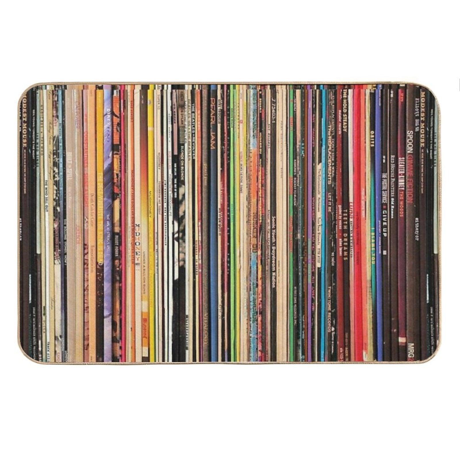 Record Collector Bath Mat