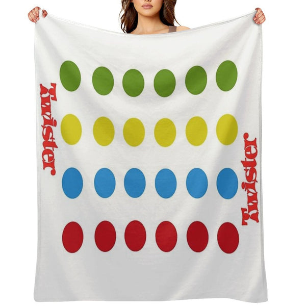 Twister Shower Curtain Sustainable Throw Blanket