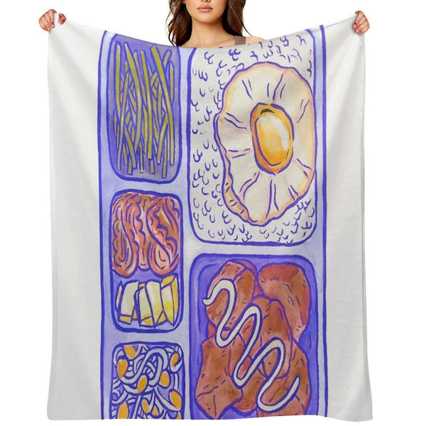 Lunch Box Premium Throw Blanket