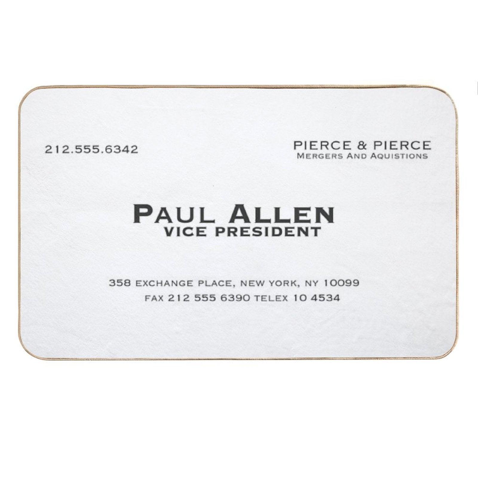 Paul Allen Business Card Bath Mat