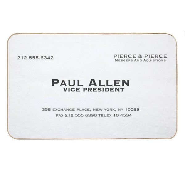 Paul Allen Business Card Bath Mat