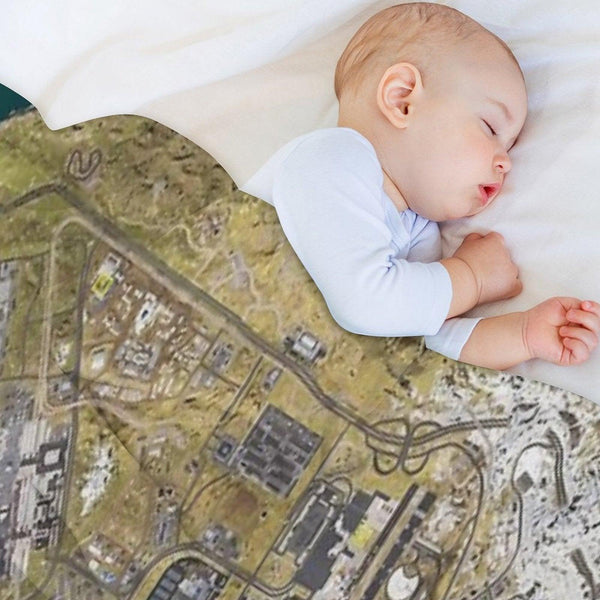 COD WARZONE MAP Throw Blanket
