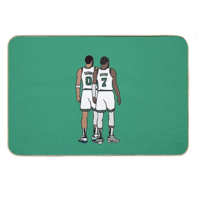 Jayson Tatum And Jaylen Brown Back-To Bath Mat