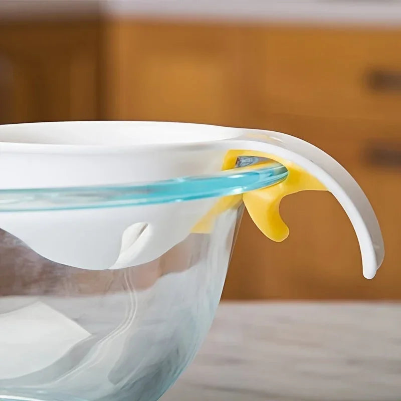 Egg Yolk Separator - White Plastic Filter