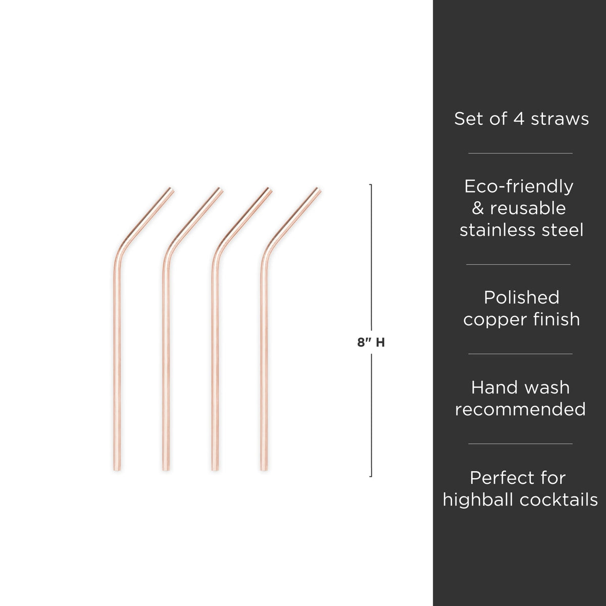 Summit Cocktail Straws Set of 4