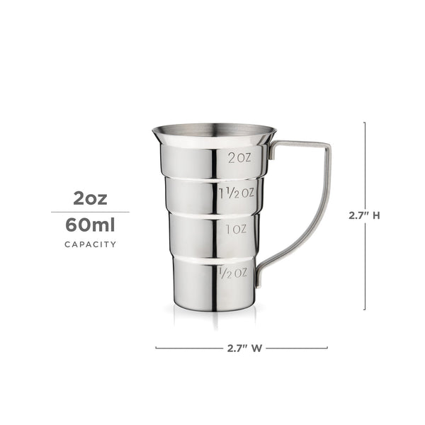Harrison Stainless Steel Stepped Jigger