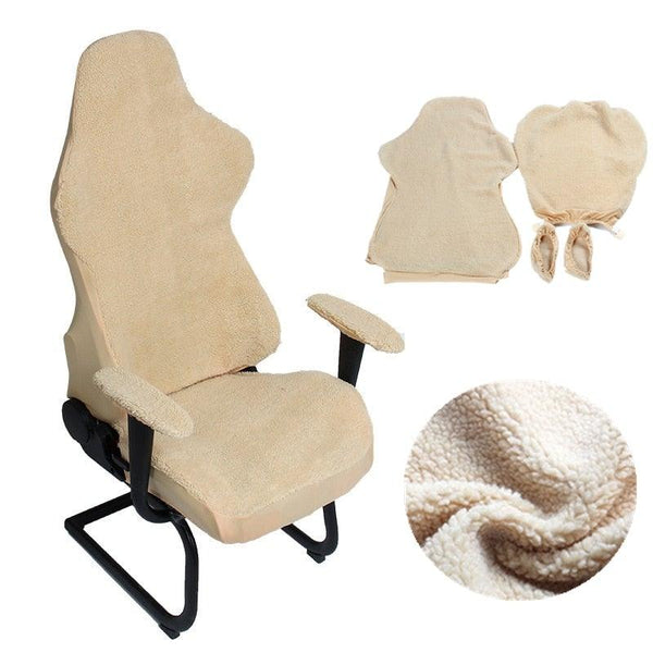 Elastic Chair Armrest Pads Chair Cover Warm Computer Chair Covers For Office Slipcover For Gaming Armchair  Washable Spandex Kitchen Chair Covers for Dining Room Christmas Decoration Holiday Party