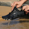 Elastic Lock Laces Mesh Breathable Hike Footwear - Black / 36