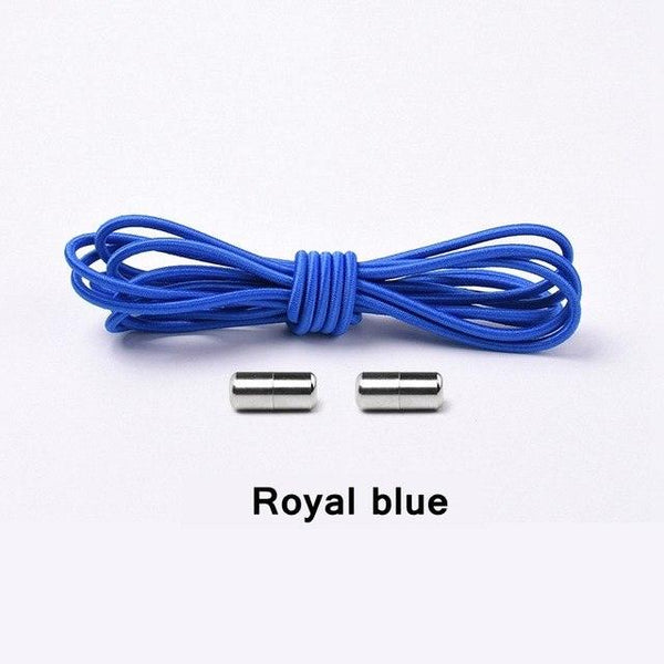 Elastic Lock Shoe Laces No Tie Shoelaces New Simplicity Round Metal Tip Shoelace Leisure Quick Sport Shoe Laces Unisex