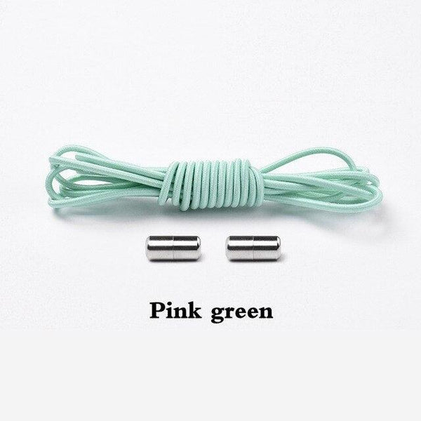 Elastic Lock Shoe Laces No Tie Shoelaces New Simplicity Round Metal Tip Shoelace Leisure Quick Sport Shoe Laces Unisex