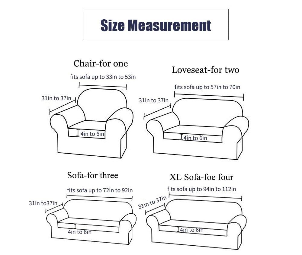 Elastic Plain Floral Printing  Sofa Cover Stretch for Living Room Couch Cover Chair Protector 1/2/3/4 Seater Printed Couch Cover for 3 Cushion Couch  Floral Pattern Sofa Cover with Separate Cushion Cover Pieces Stretch Sofa Slipcover
