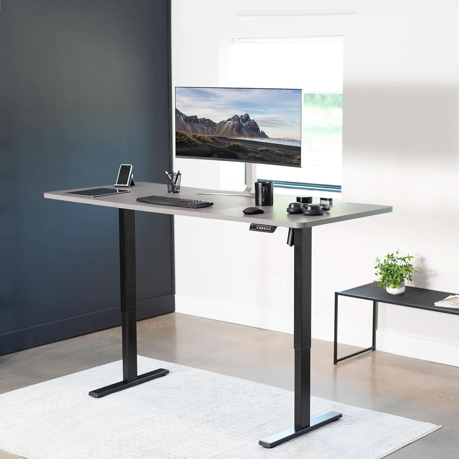 Electric Standing Desk 71x30 Memory Height Adjustment