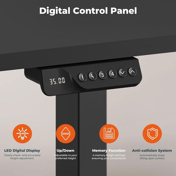Electric Dual Motor Standing Desk with Adjustable Height