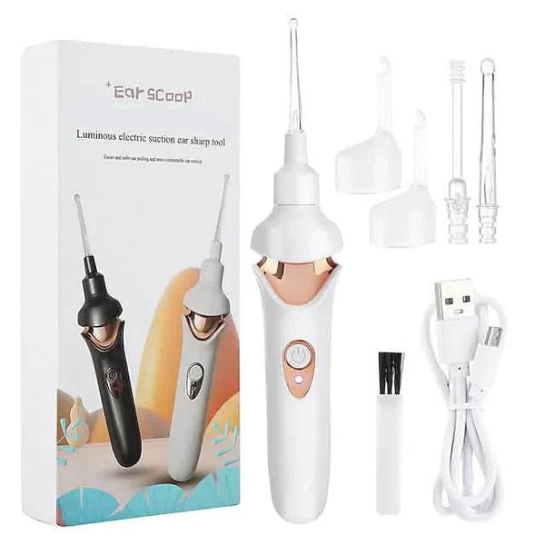Electric Ear Cordless Safe Vibration Painless Vacuum Ear Wax Pick Cleaner Remover Spiral