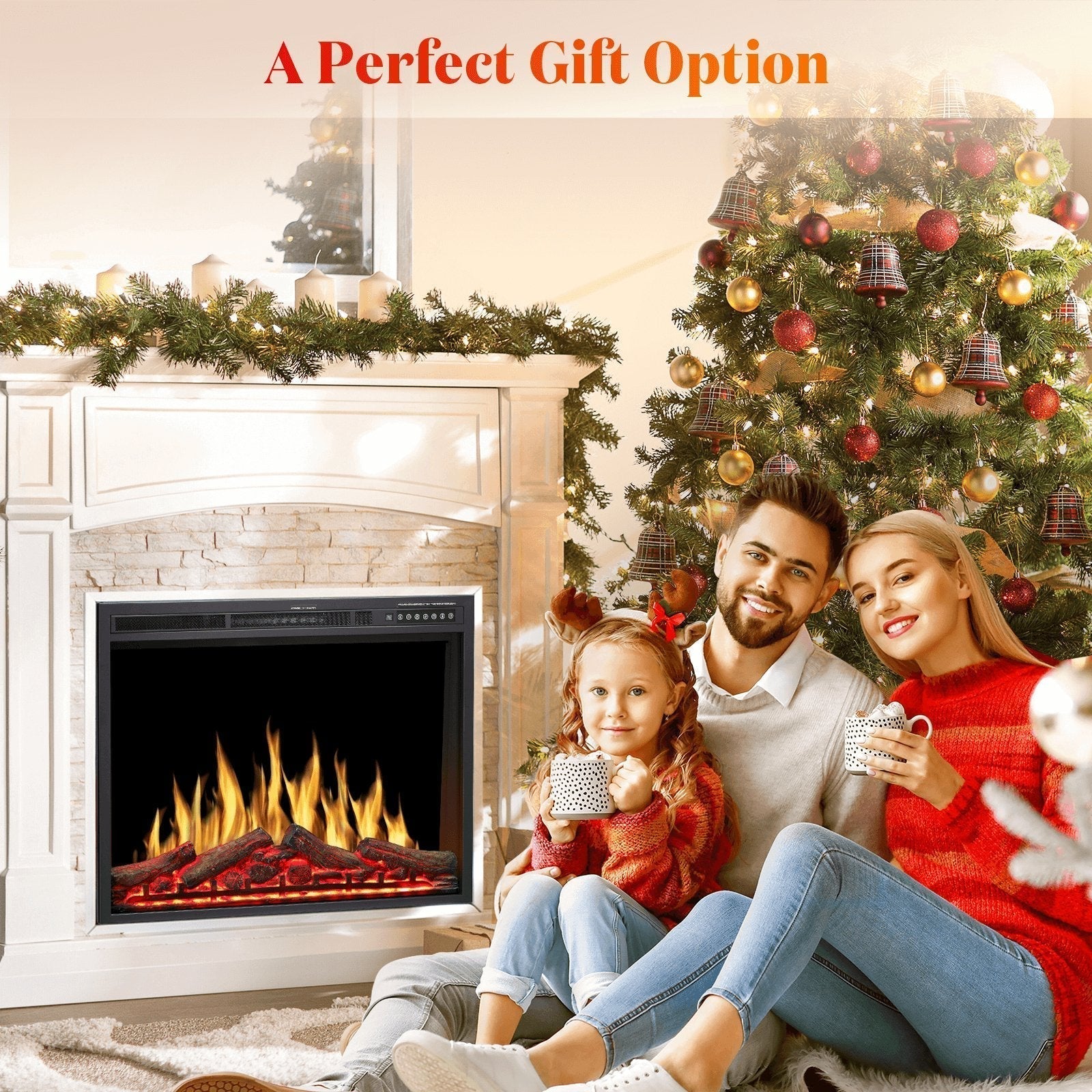 Electric Fireplace Insert Adjuatble Flame Colors 936A,939A,936BXB,939BXB Kismile